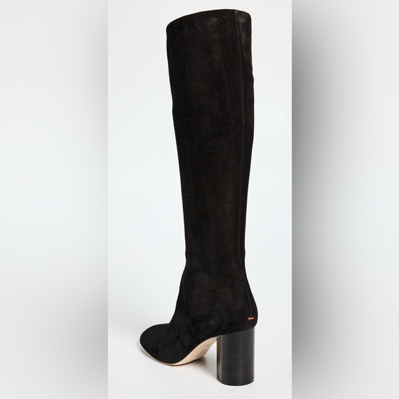Aeyde ARIANA Black Suede KNEE HIGH Heeled Boots EU 39/ 9 $725 - Picture 4 of 15